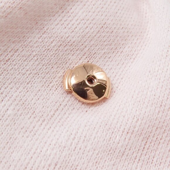 HERMES Crew de H Stud Earrings 18K Pink Gold - Picture 10 of 10